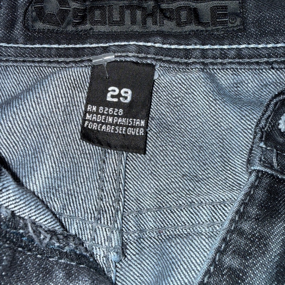 Vintage Baggy Y2K Southpole Jeans Mens 28x30 Skater Hip Hop Five Pocket Grunge - Picture 2 of 9